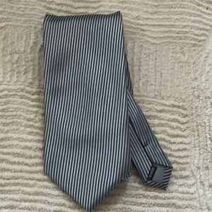 BARASSI Doni Barassi silver stripe‎ men’s tie